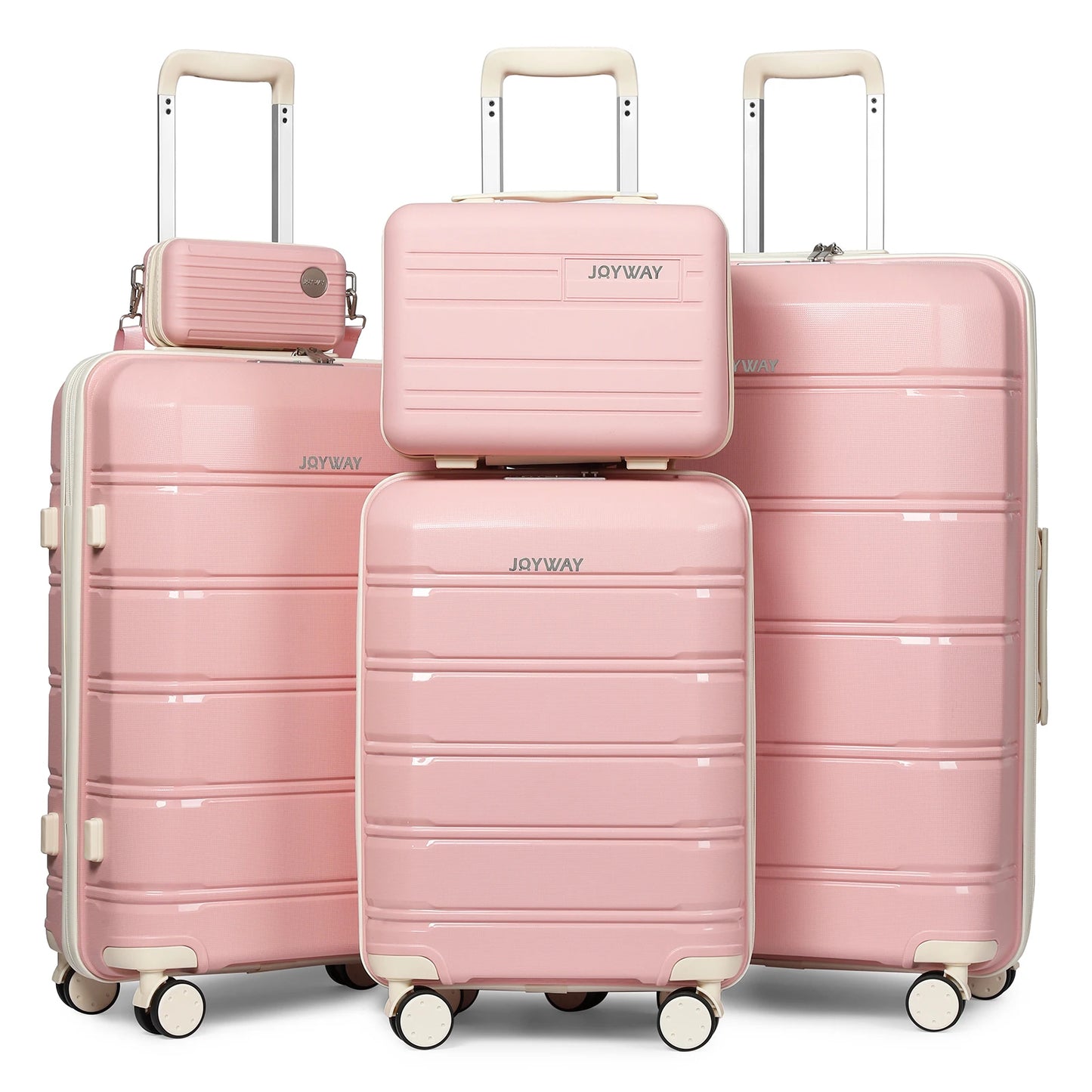Joyway Travel Luggage Set Scratch Resistant Spinner Wheels TSA Lock
