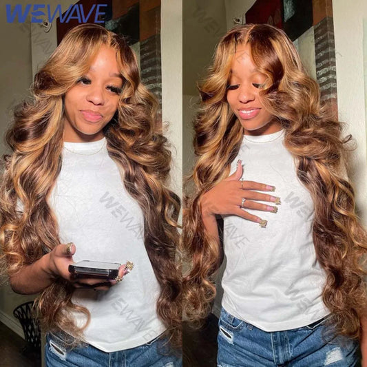 Remy Brazilian Body Wave Human Hair Wig With HD Lace Frontal Transparent Lace Front