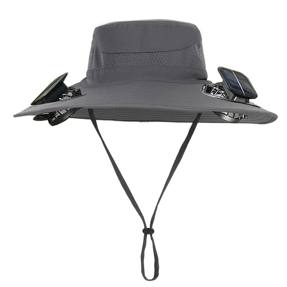 Guangdong Solar Fan Hat For Men Wide Brim Sun Protection
