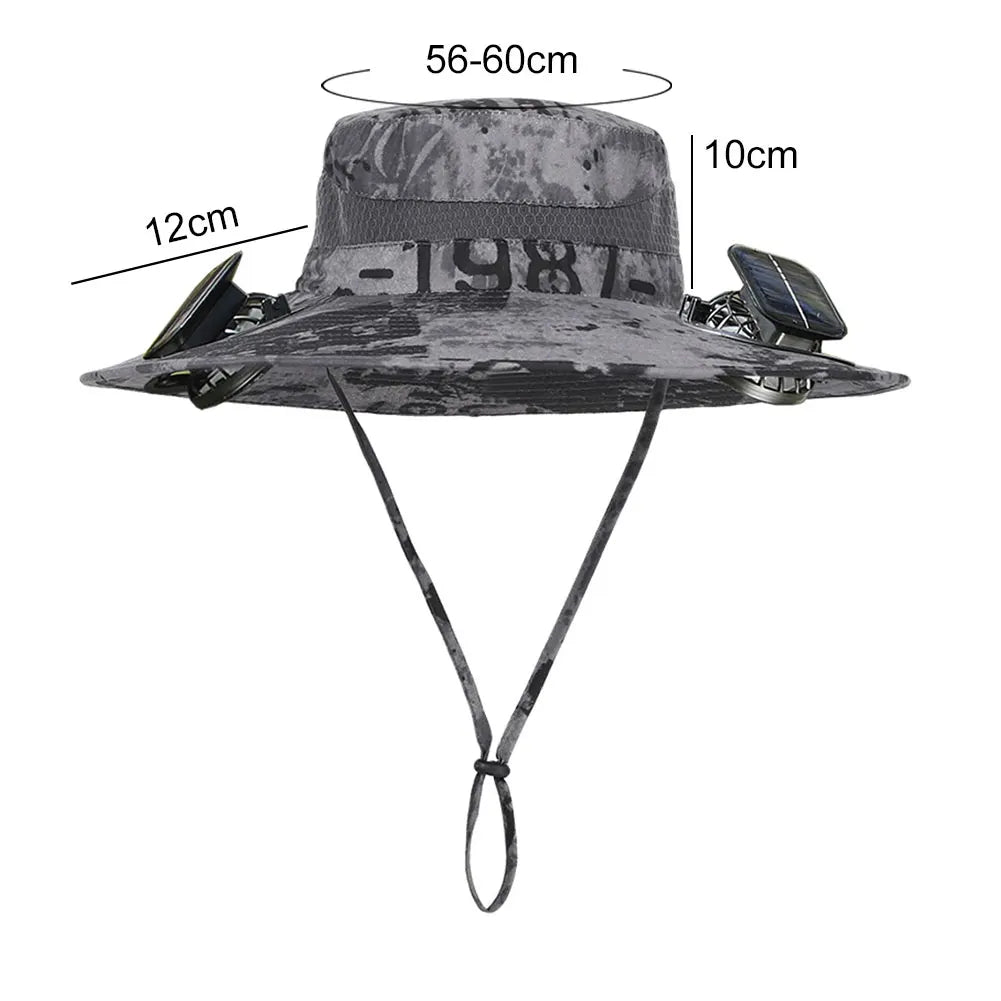 Guangdong Solar Fan Hat For Men Wide Brim Sun Protection