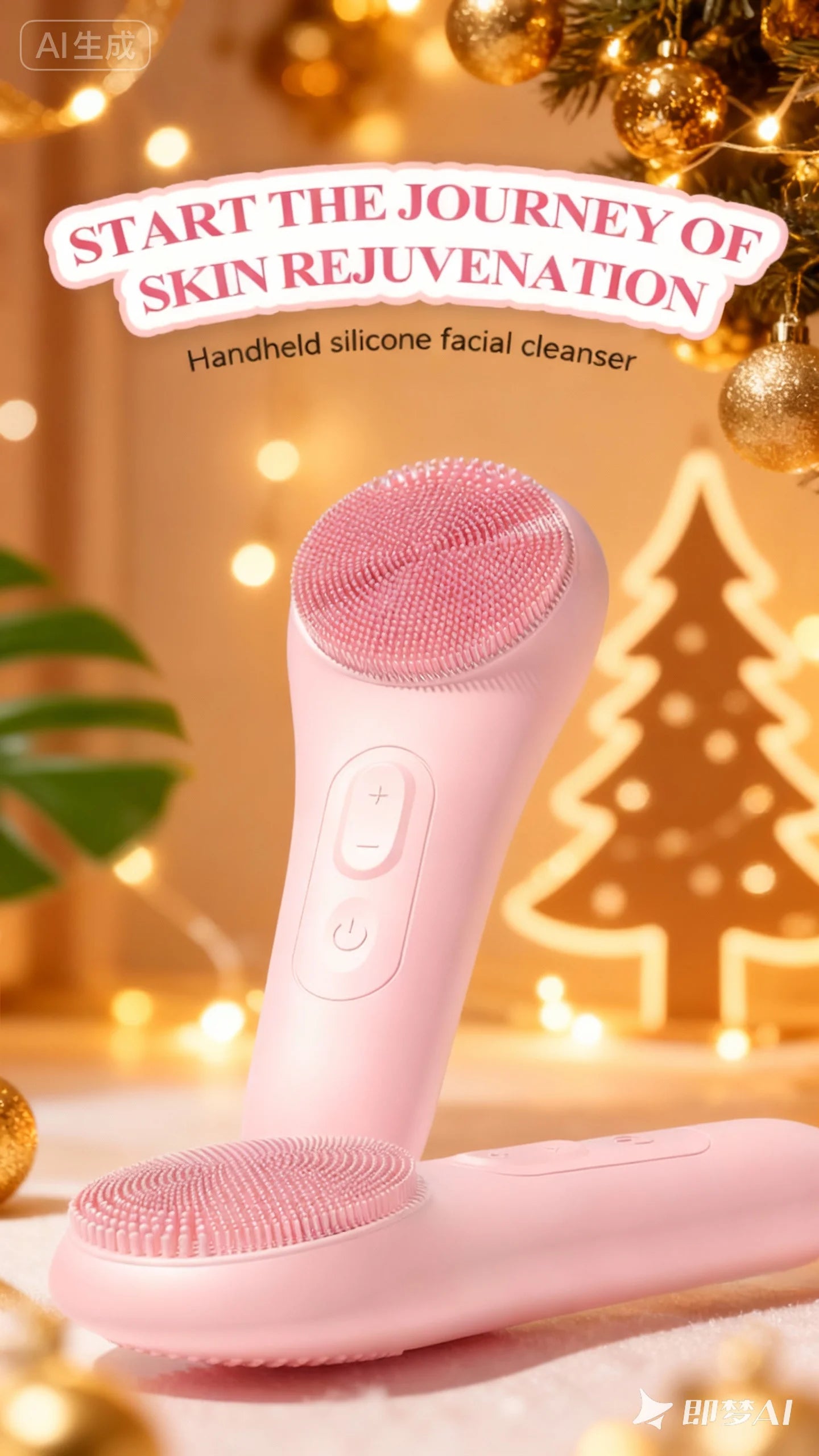 Rechargeable IPX7 Waterproof Facial Cleansing Brush For All Skin Types