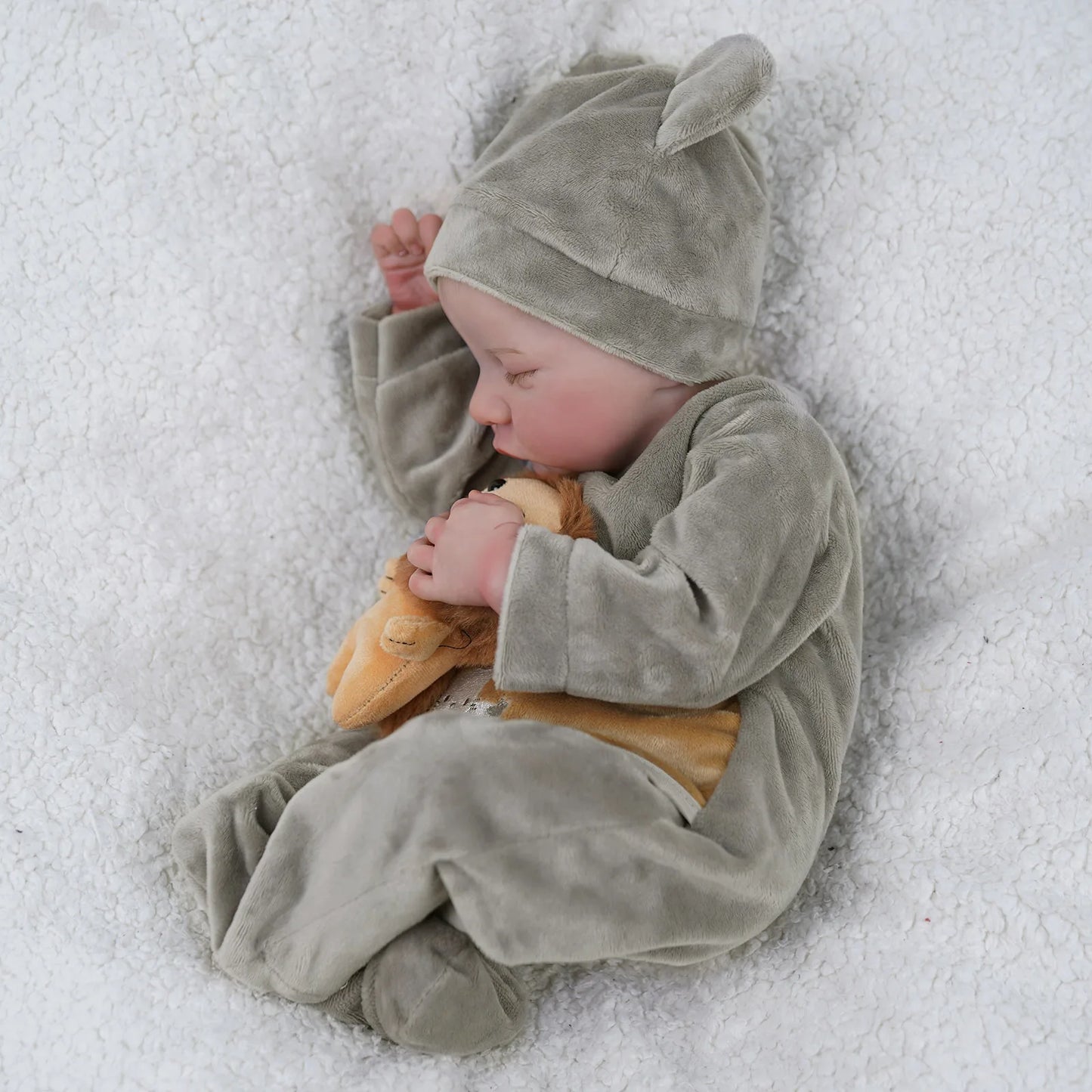 Risbecko Levi Reborn Baby Doll Hand Painted Veins Hair