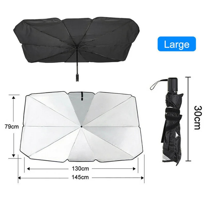 Automobile Windshield Sunshade Umbrella Shield For Superior Premium Window Protection