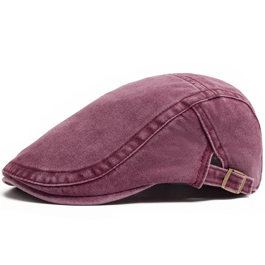 Yuliacc Vintage Cotton Beret Unisex Newsboy Cap Sun Hat