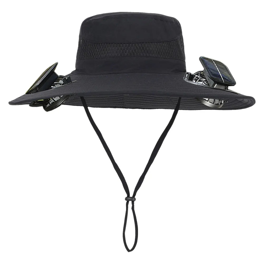 Guangdong Solar Fan Hat For Men Wide Brim Sun Protection