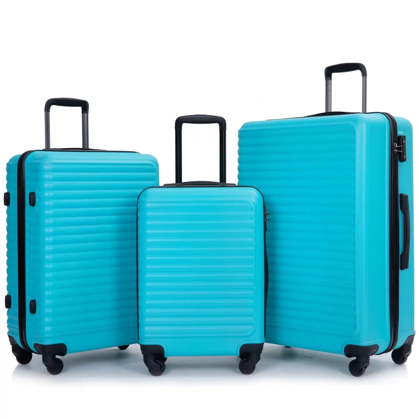 Travelhouse 3 Piece Hardside Luggage Set With TSA Lock Spinner Wheels