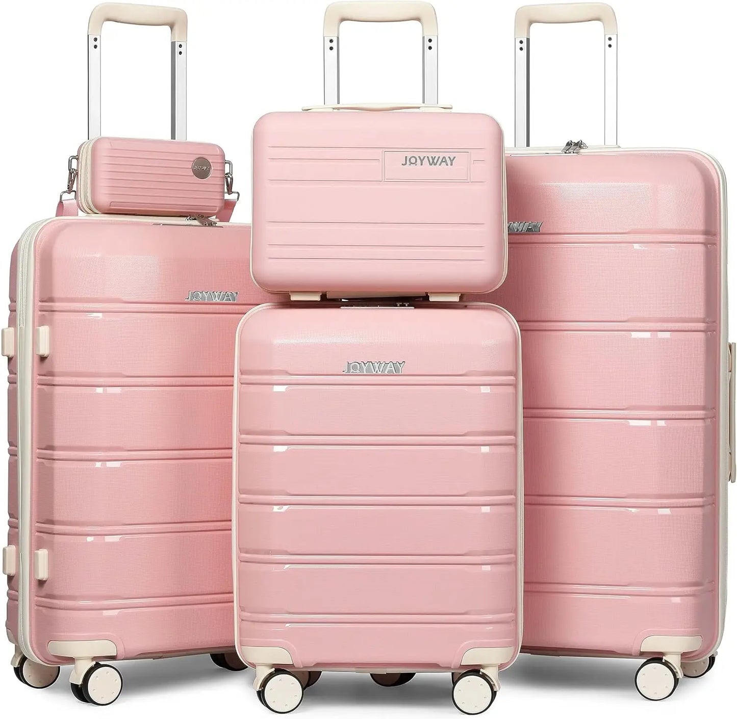 Joyway Travel Luggage Set Scratch Resistant Spinner Wheels TSA Lock