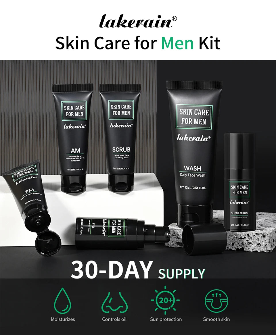 Ibcccndc Men Skin Care Kit Oil Control Hydration Set