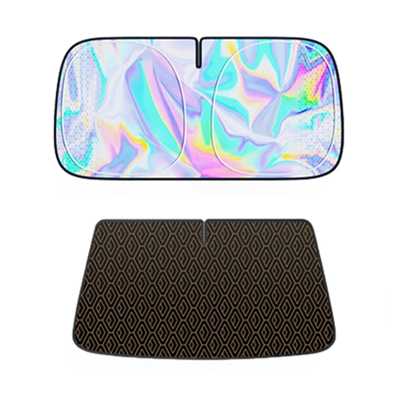 SEAMETAL Car Front Windshield Sunshade Cover Foldable Auto Window UV Protection Heat Insulation Shield