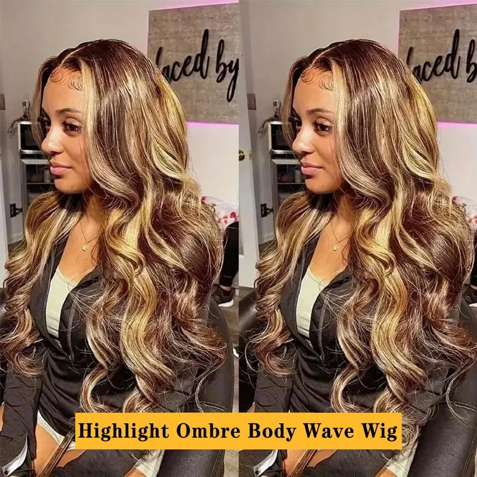 Hair Code Remy Malaysian Human Hair Body Wave Lace Front Wig Pre Plucked Hairline HD