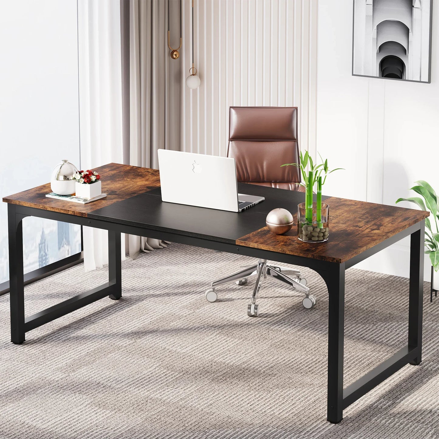 Tribesigns Premium Modern Computer Workstation Office Workstation Computer Ergonomics