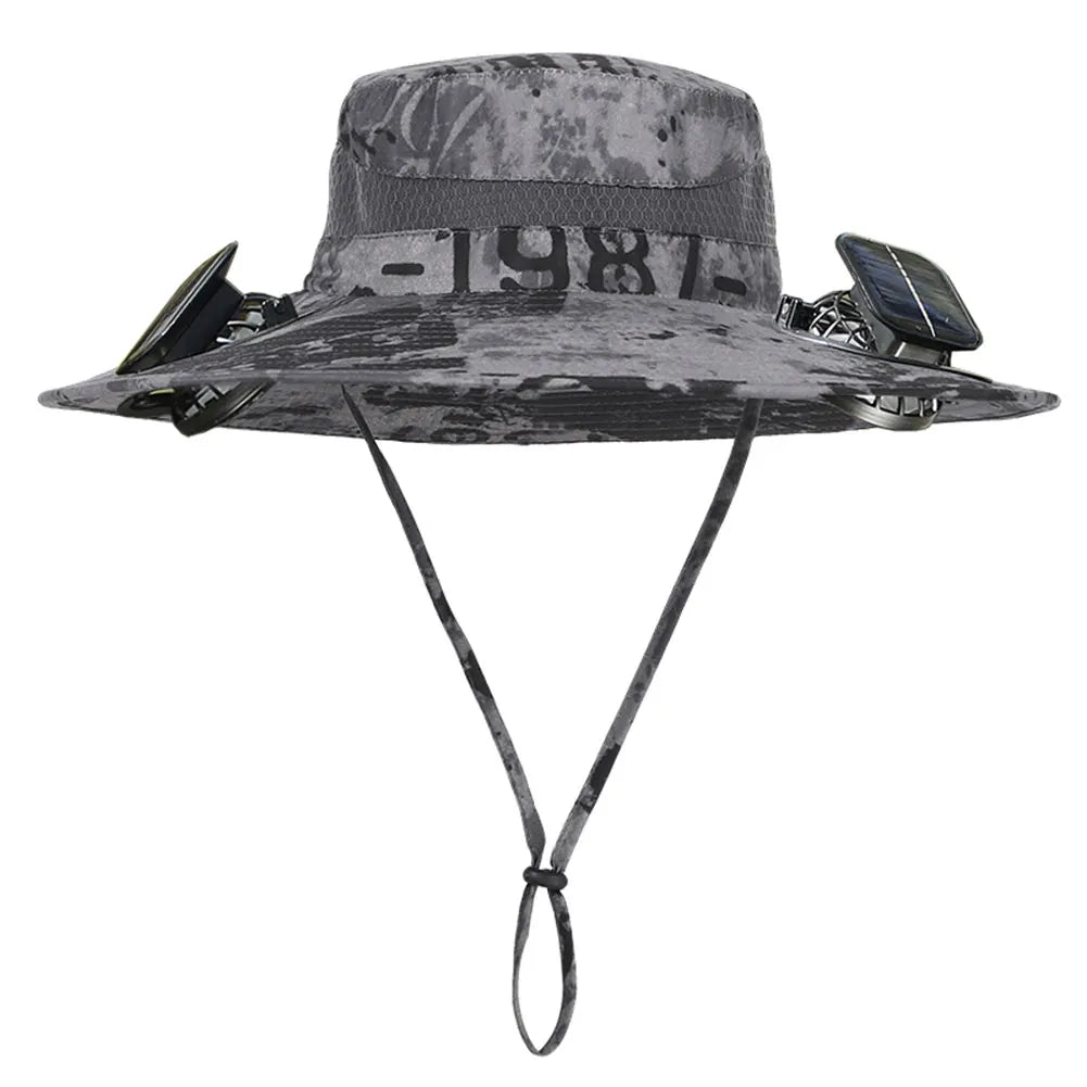 Guangdong Solar Fan Hat For Men Wide Brim Sun Protection