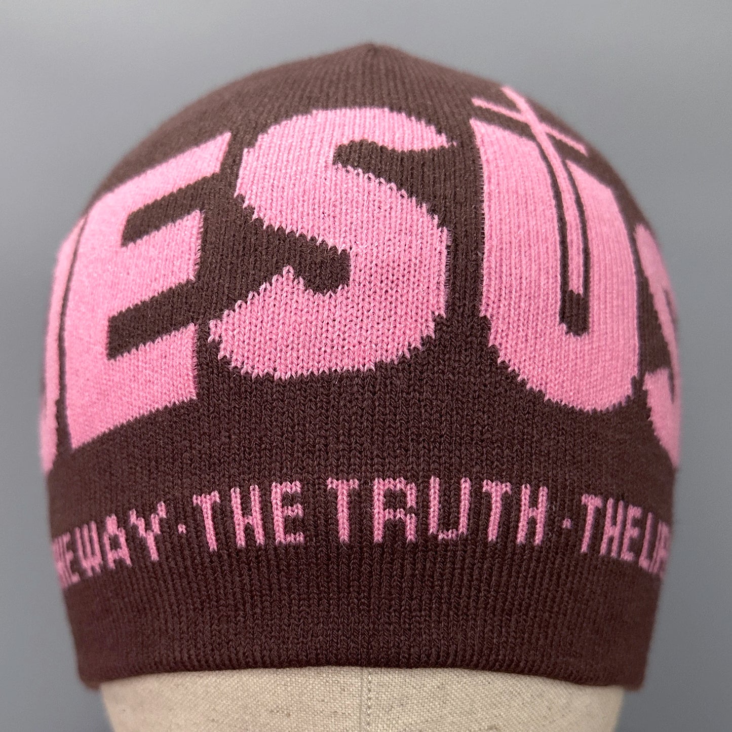 Zhejiang Knit Hat JESUS Jacquard Alphabet Unisex Thermal Beanie For Outdoor Autumn Winter